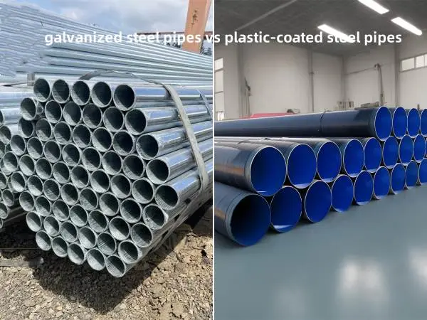 Comparación de tubos de acero galvanizado y tubos de acero recubiertos de plástico, tubos de acero galvanizado vs. tubos de acero recubiertos de plástico